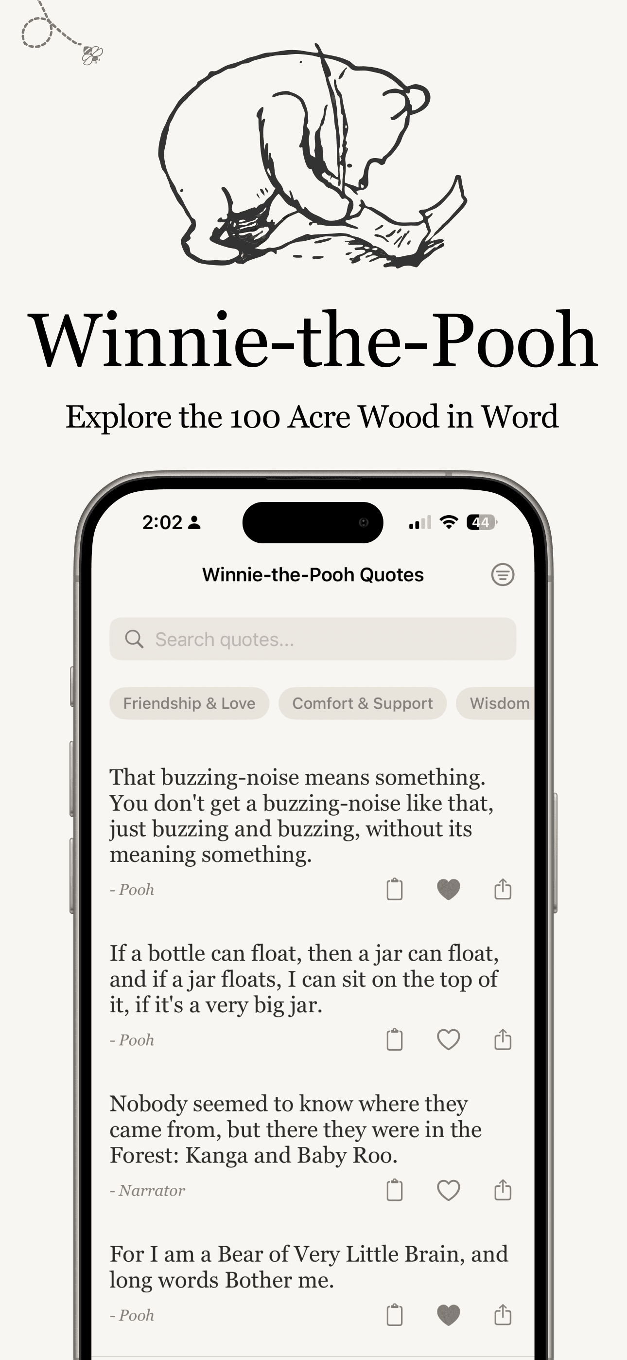 Pooh Quotes & Calm screenshot 1